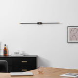 Cordless rechargeable linear LED wall sconce alternative angle view 73