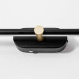 Cordless rechargeable linear LED wall sconce close detail view 80