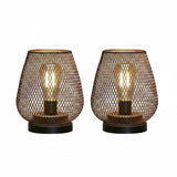 Cordless Table Lamp - Portable Battery Powered Metal Lamp for Living Room - Metal Table Lamp - Hurbane Home