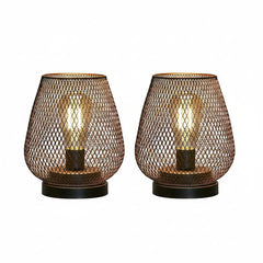 Cordless Table Lamp - Portable Battery Powered Metal Lamp for Living Room - Metal Table Lamp - Hurbane Home
