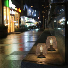 Cordless Table Lamp - Portable Battery Powered Metal Lamp for Living Room - Metal Table Lamp - Hurbane Home