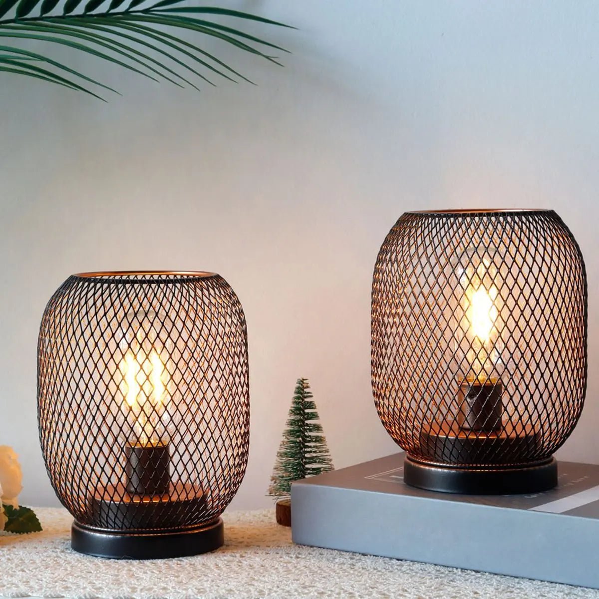 Cordless Table Lamp - Portable Battery Powered Mood Lighting Metal Design - Metal Table Lamp - Hurbane Home