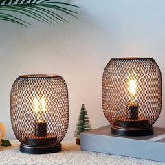 Cordless Table Lamp - Portable Battery Powered Mood Lighting Metal Design - Metal Table Lamp - Hurbane Home