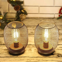 Cordless Table Lamp - Portable Battery Powered Mood Lighting Metal Design - Metal Table Lamp - Hurbane Home