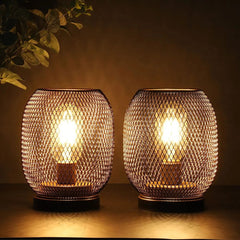 Cordless Table Lamp - Portable Battery Powered Mood Lighting Metal Design - Metal Table Lamp - Hurbane Home