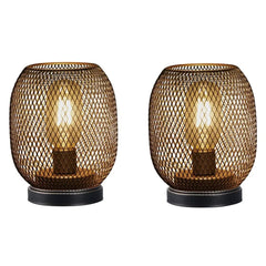 Cordless Table Lamp - Portable Battery Powered Mood Lighting Metal Design - Metal Table Lamp - Hurbane Home