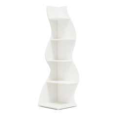 Corner Small Bookcase – 5 - Tier Modern Storage Shelf Rack - Hurbane Home