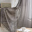 Cotton boho curtains creating relaxed privacy in living room
