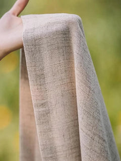 Cotton Linen Curtain – Japanese Grommet Semi - Sheer Panel - Hurbane Home