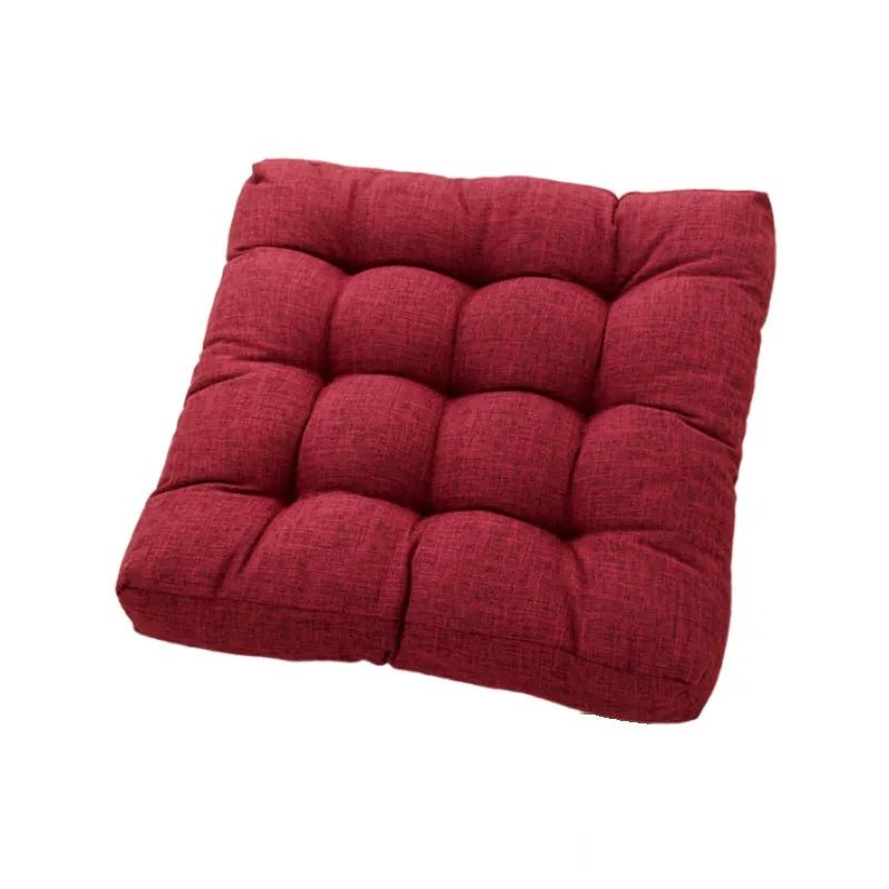 Cotton Linen Cushion - Comfortable Japanese Sitting Pillow for Floor Relaxation - Japanese Floor Cushions - Hurbane Home