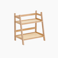 Countertop Organizer Bamboo 2 - Layer Shelf for Coffee Cups and Storage - Hurbane Home