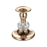 Crystal Candlestick Holder - Elegant Metal Design for Stylish Home Décor - metal candle holder - Hurbane Home