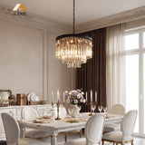 Compact 50 cm crystal chandelier suited to smaller rooms