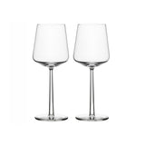 Elegant crystal wine glasses set of four with tall stems