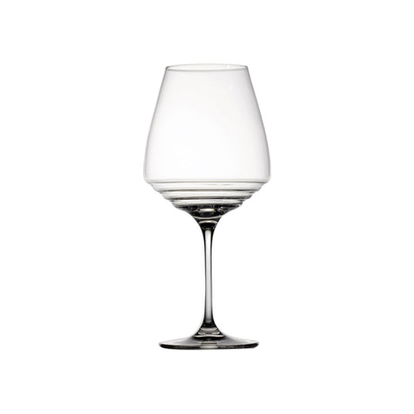 Six-piece crystal wine glass set for aged red wines