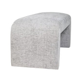 Curved Upholstered Bench - Stylish Bedroom Seating with Elegant Design - Hurbane Home
