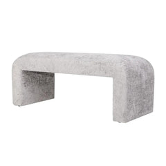 Curved Upholstered Bench - Stylish Bedroom Seating with Elegant Design - Hurbane Home