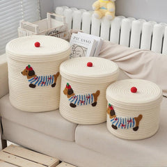 Cute Small Storage Baskets - Woven Design for Home Organization & Style - Wooven Storage Baskets - Hurbane Home