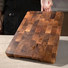 Cutting Board – Large Camellia Wood Heavy Duty Platter - Wood Cutting Boards - Hurbane Home