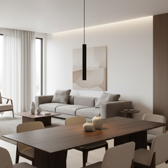 Cylinder Pendant Light Slim Aluminum Tube Integrated LED