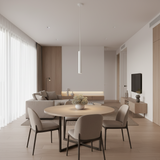 Cylinder Pendant Light Slim Aluminum Tube Integrated LED