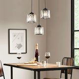 Lampsmodern-UK Multi-Head Glass Pendant Light Black for Kitchen