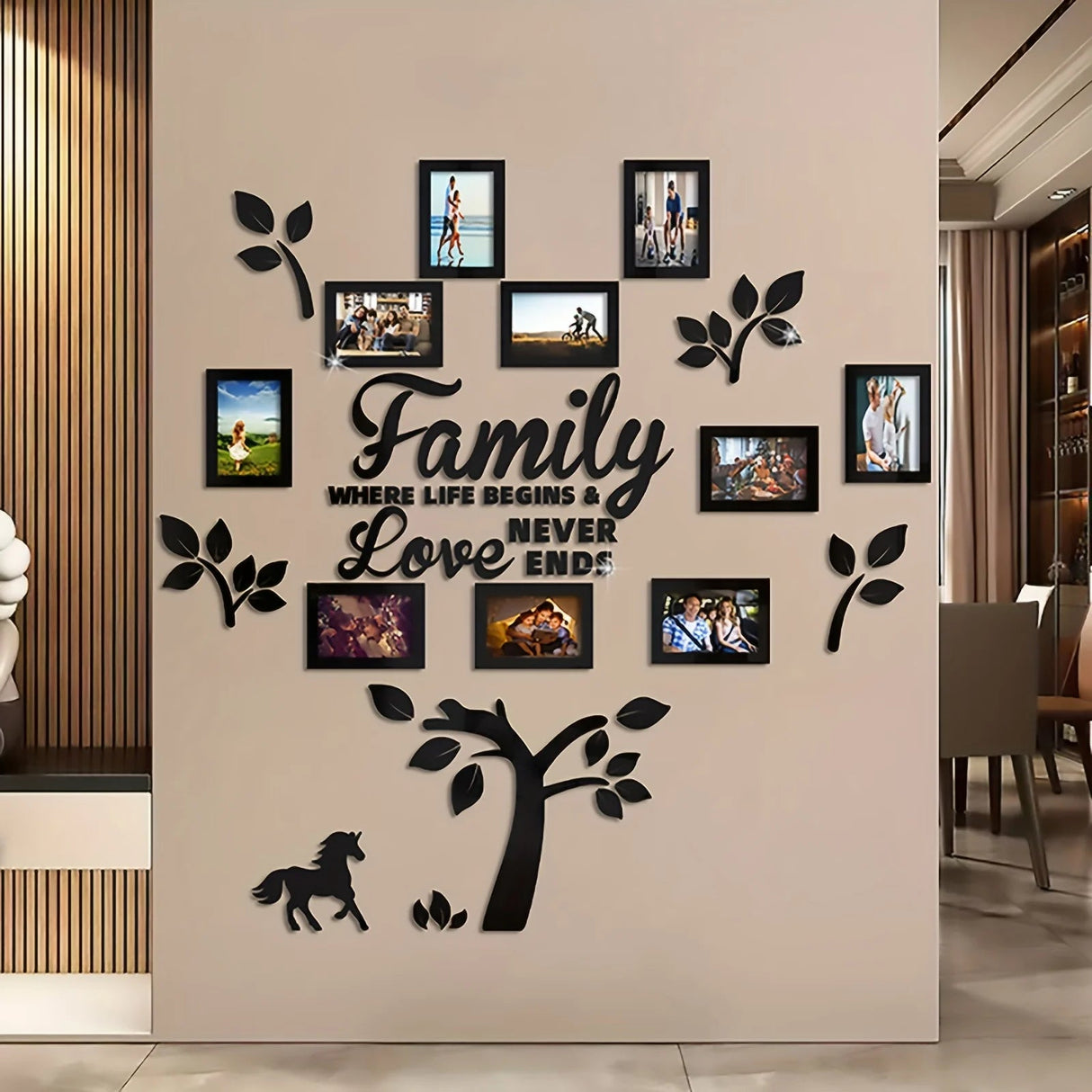 Decorative Picture Frames - Multi Photo Family Frame for Memorable Collage Display - Multi Photo Frames - Hurbane Home