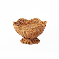 Decorative Rattan Wicker Basket - Multi - Purpose Storage Organizer for Home Decor - Wooven Storage Baskets - Hurbane Home