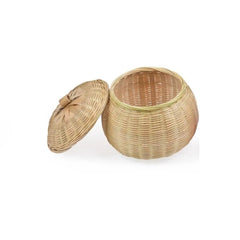 Decorative Storage Baskets - Large Woven Baskets with Lids for Organizing - Wooven Storage Baskets - Hurbane Home