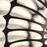 Detail of the shell wall light mount and finish