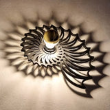Detail of the shell wall light textured surface