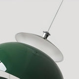 Close up of the glossy painted metal shade on the bud pendant light