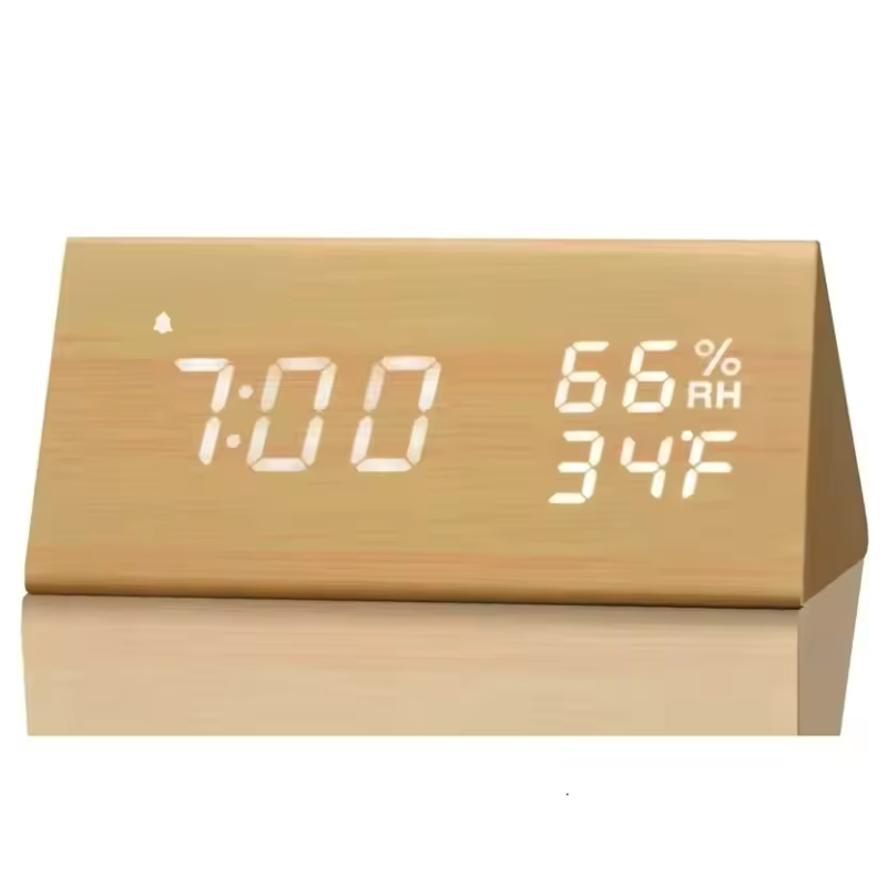 Digital clock LED display with natural wake-up light