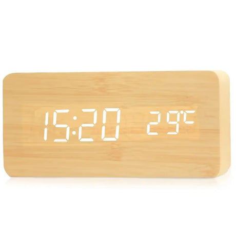 Digital display alarm clock with USB and battery power