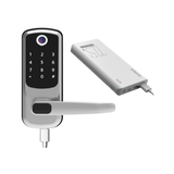Secure home door equipped with digital lock wifi enabled access system