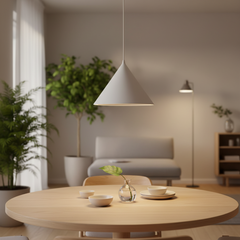 Nordic Cone Pendant Light Metal Shade for Dining Tables