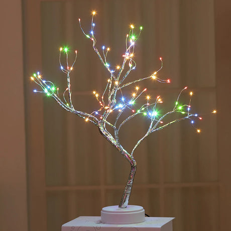 Diy fairy tree lamp touch switch detail