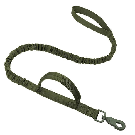 Dog Leash - Tactical Elastic Dual Handle Quick Release Lead - Handsfree Dog Leash - Hurbane Home