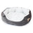 Dog Snuggle Bed - Plush Donut Pet Cave Bed for Small Pets - Heated Pet Bed - Hurbane Home