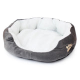 Dog Snuggle Bed - Plush Donut Pet Cave Bed for Small Pets - Heated Pet Bed - Hurbane Home