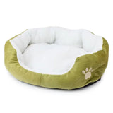 Dog Snuggle Bed - Plush Donut Pet Cave Bed for Small Pets - Heated Pet Bed - Hurbane Home