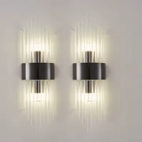 Chic Modern Wall Sconce with Crystal Accents for Bedroom Kitchen