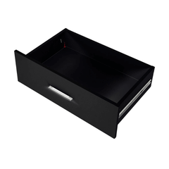 Double Dresser - Elegant Wooden Storage with Spacious Black Drawers for Bedroom - Hurbane Home