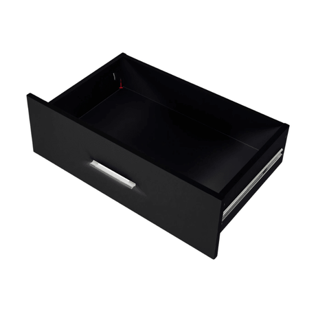 Double Dresser - Elegant Wooden Storage with Spacious Black Drawers for Bedroom - Hurbane Home