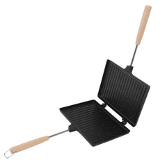 Double Sided Sandwich Maker – Nonstick Handheld Stove Top Toasting Pan - Hurbane Home