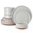 white color durable stoneware dinnerware 