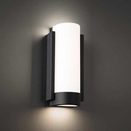 Blake LED Wall Sconce Black Opal Glass Downlight ADA Compliant