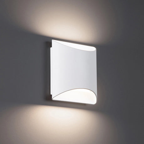 Duet LED Wall Sconce Modern Up-Down Dimmable Frosted Glass