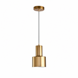 Refined Gold Pendant Lamp for Bedroom and Study Decor