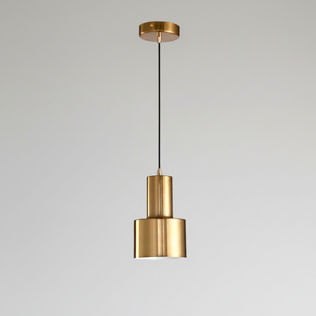 Refined Gold Pendant Lamp for Bedroom and Study Decor